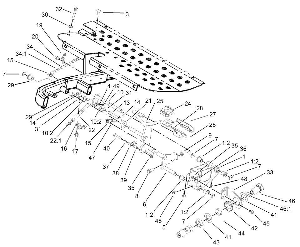 Traction Pedal Assembly