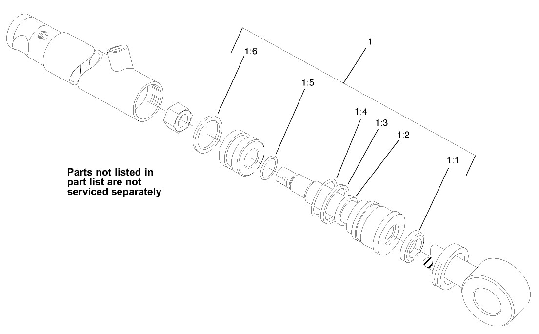 Hydraulic Cylinder Assembly No. 105-3823