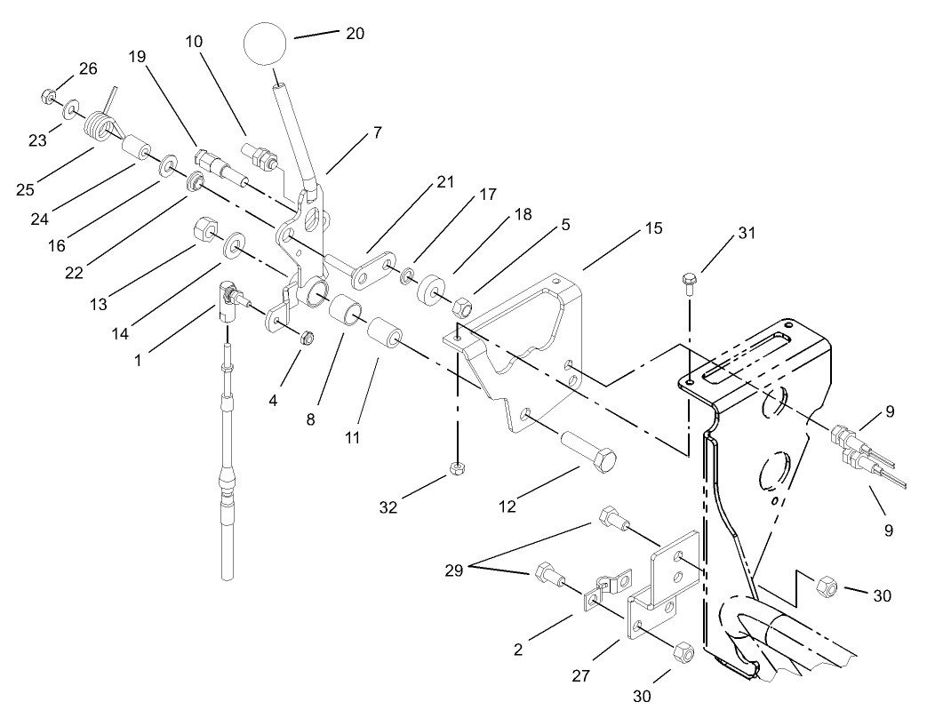 Speed Selector Lever Assembly