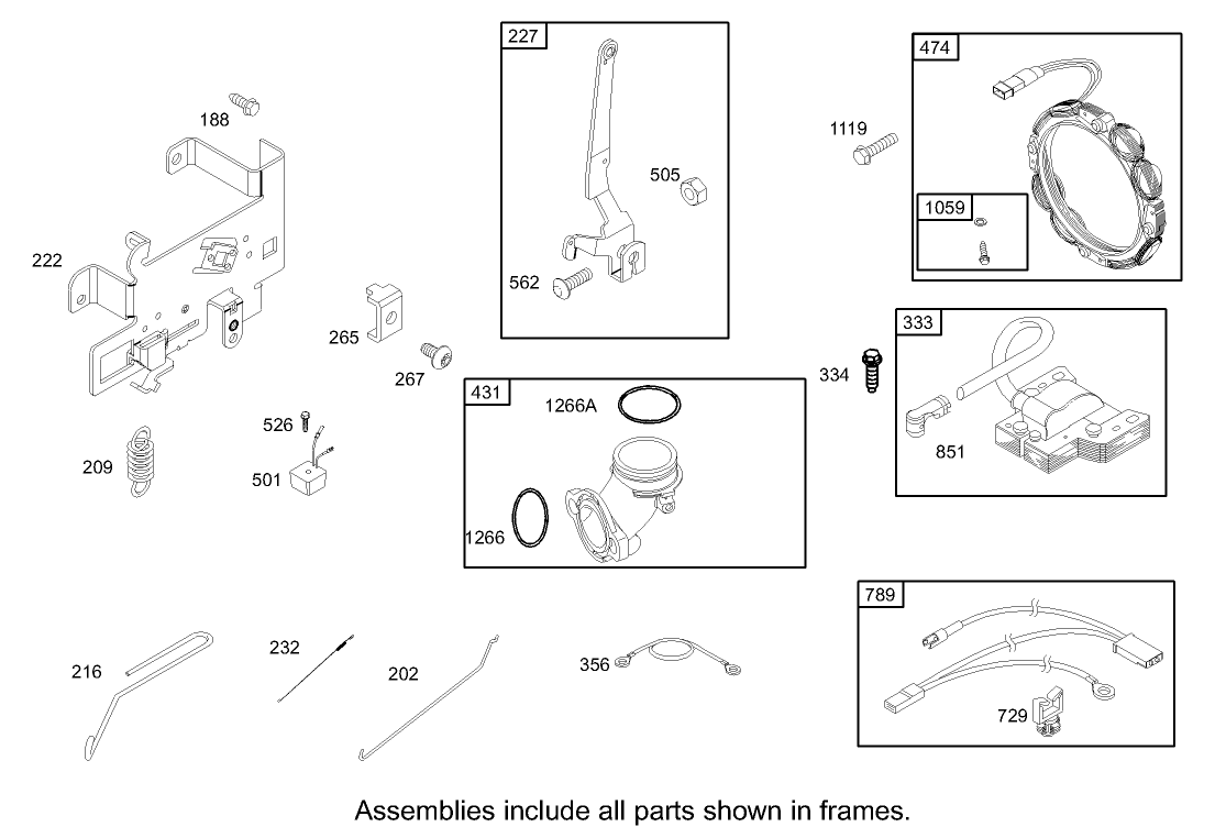 Governor Assembly Engine Briggs and Stratton Model 31F777-0161-E1