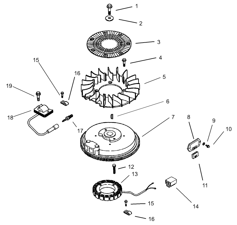 Ignition/Electrical Assembly  Kohler CV 490S-27503