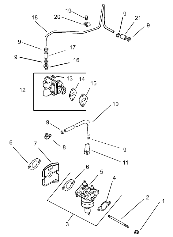 Fuel System Assembly  Kohler CV 490S-27503