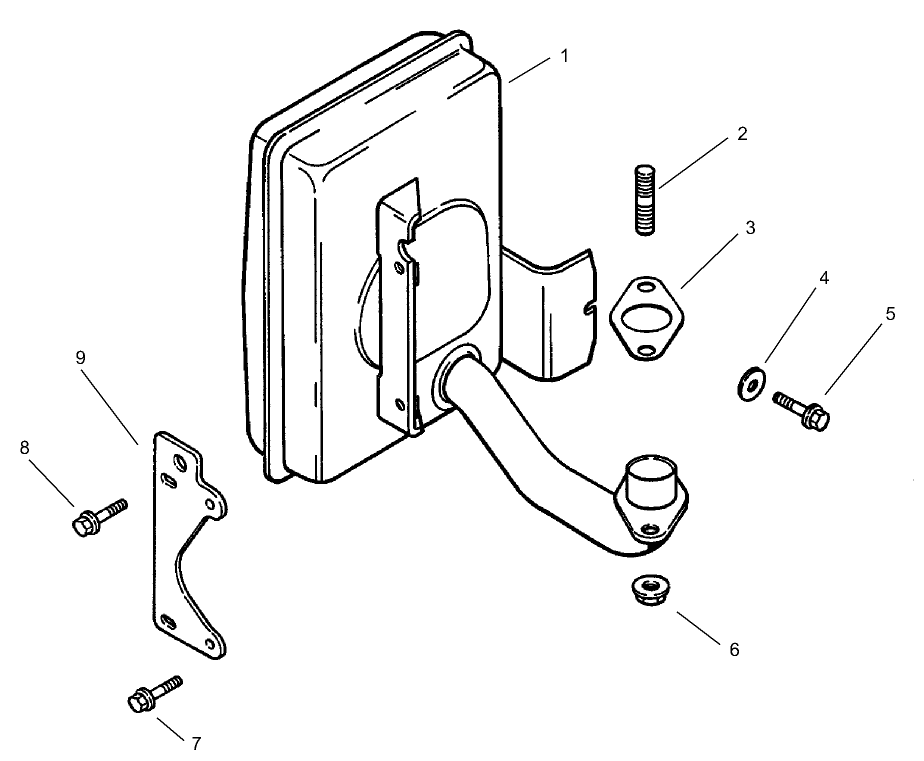 Exhaust Assembly  Kohler CV 490S-27503