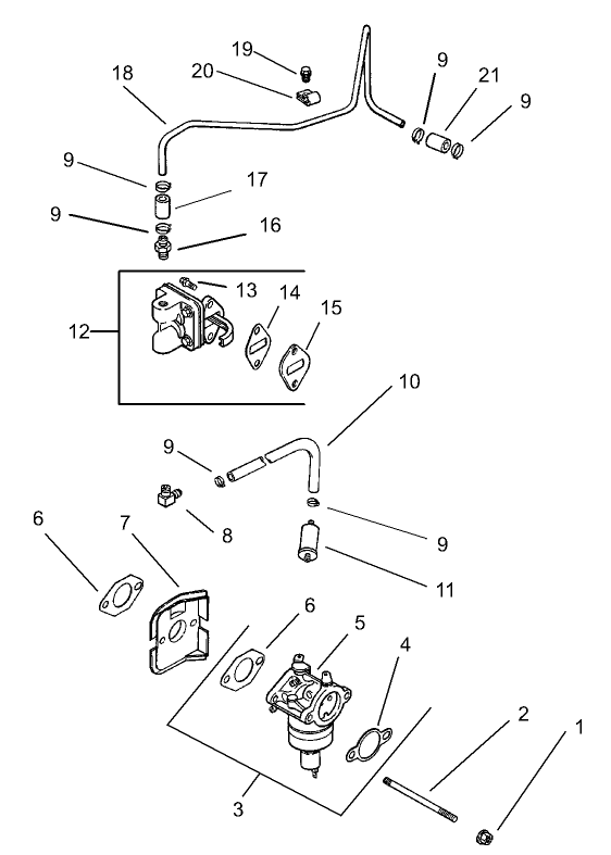 Fuel System Assembly Kohler CV 490S-27503
