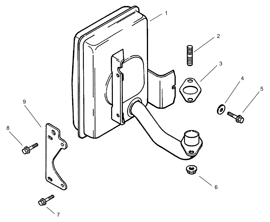 Exhaust Assembly Kohler CV 490S-27503