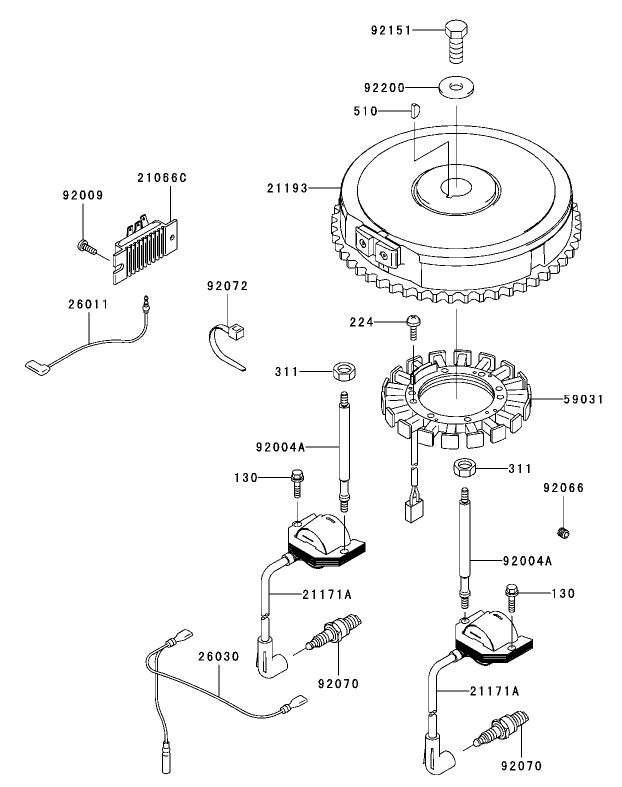 Electric Equipment Assembly  Kawasaki FH531V-CS07