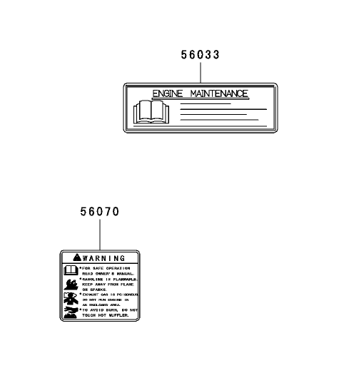 Label Assembly  Kawasaki FH531V-CS07