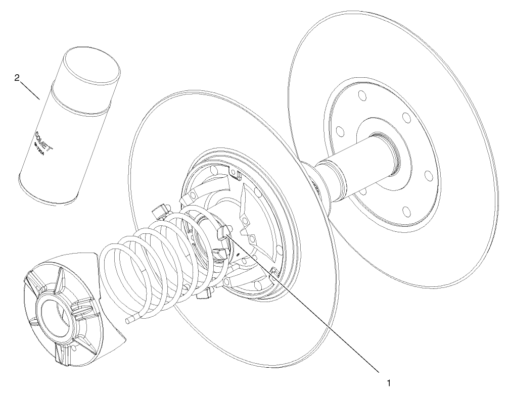 Driven Clutch Assembly No. 99-7104