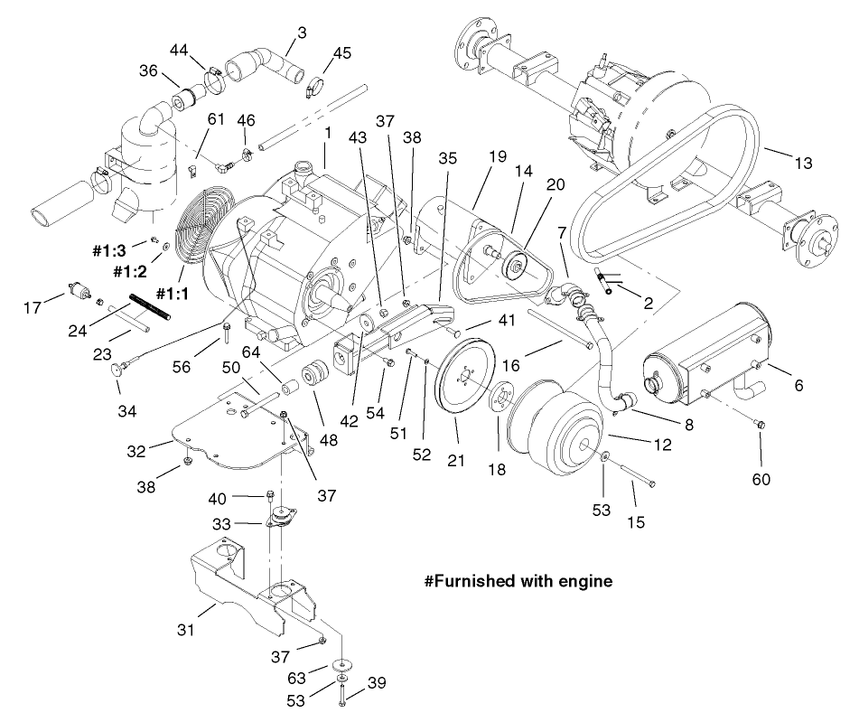 Engine and Clutch Assembly