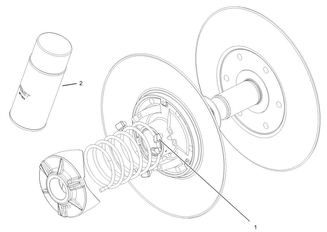 Driven Clutch Assembly No. 99-7104