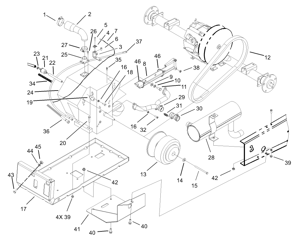 Engine and Clutch Assembly