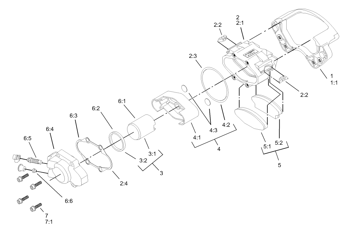 Right Hand Caliper Assembly No. 104-6802
