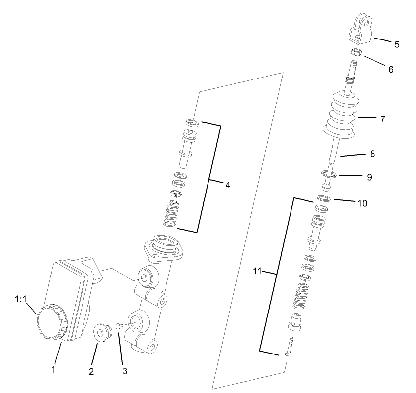 Master Cylinder Assembly No. 104-6782