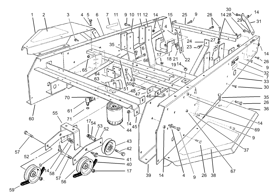 Frame and Jackshaft Assembly