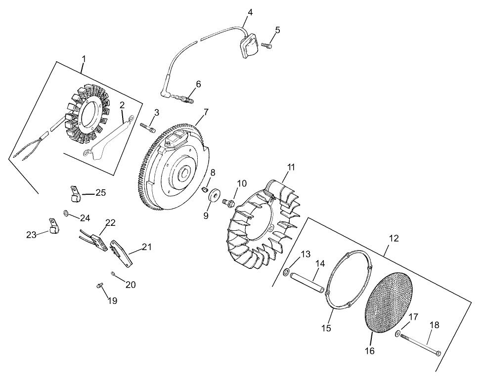 Ignition/Electrical Assembly Kohler Engine CH20QS-64678