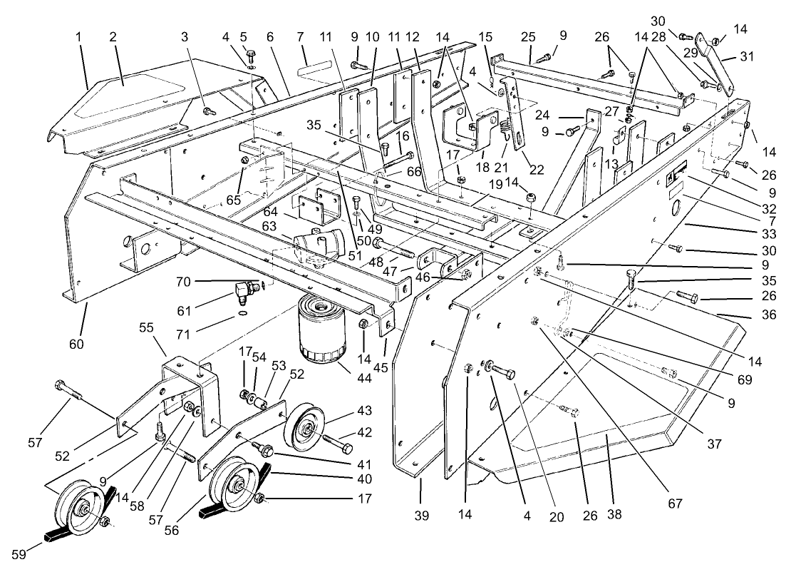 Frame and Jackshaft Assembly