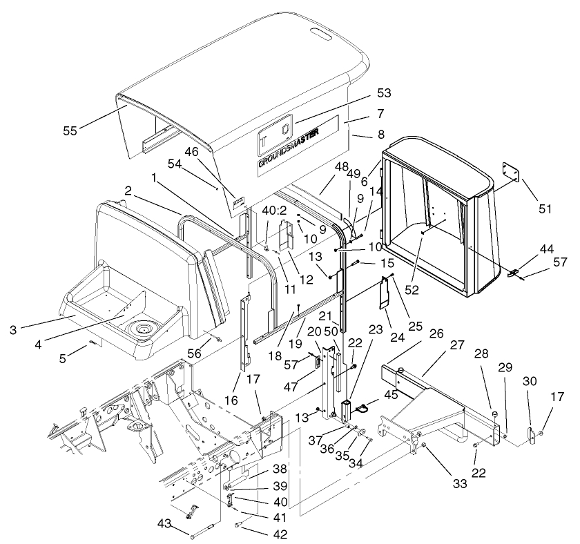Hood Screen and Bumper Assembly