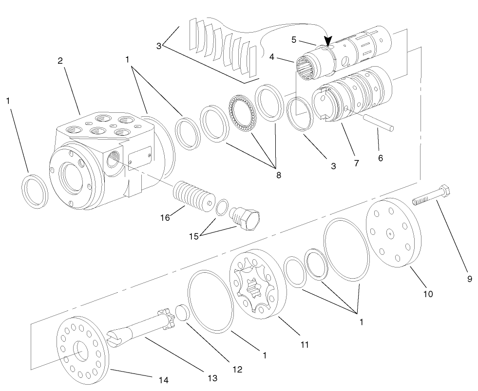 Steering Valve Assembly No. 104-2213