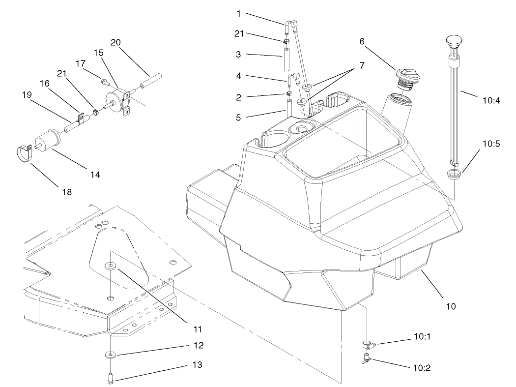 Fuel Tank and Filter Assembly
