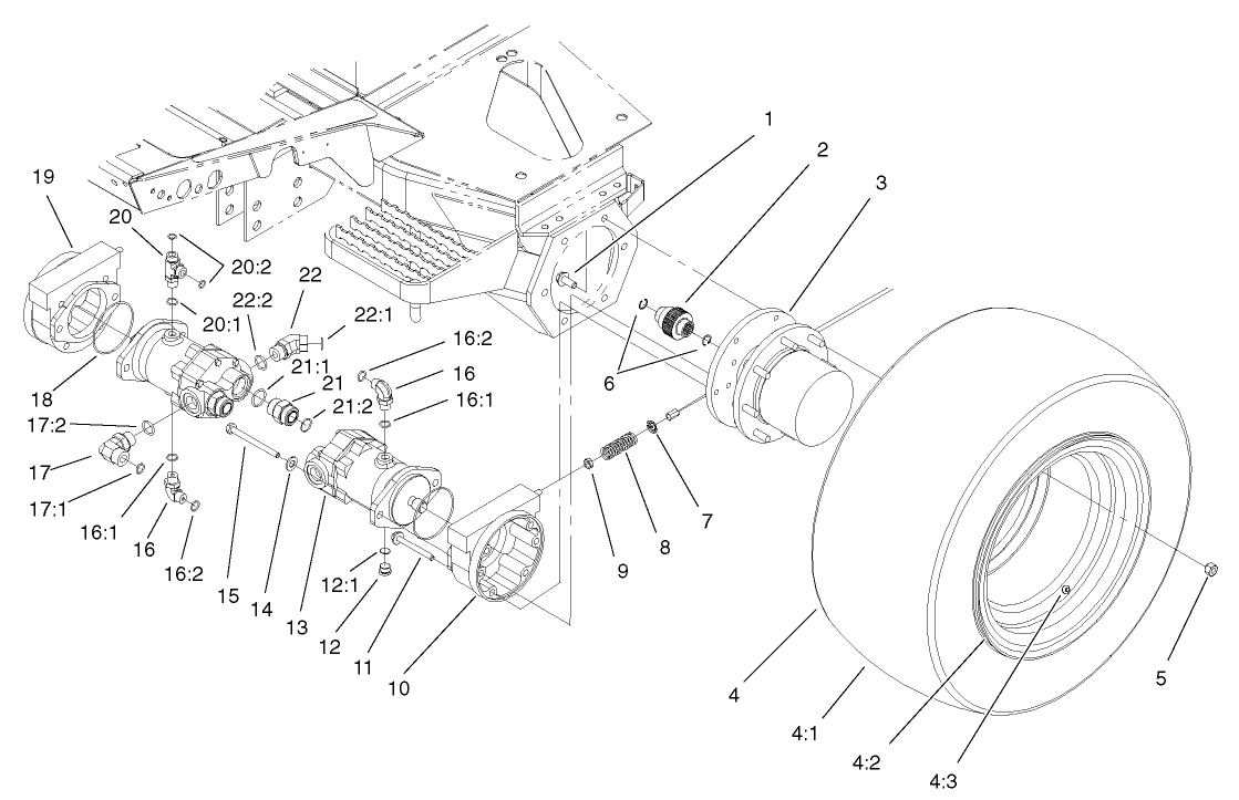 Front Drive and Brake Assembly