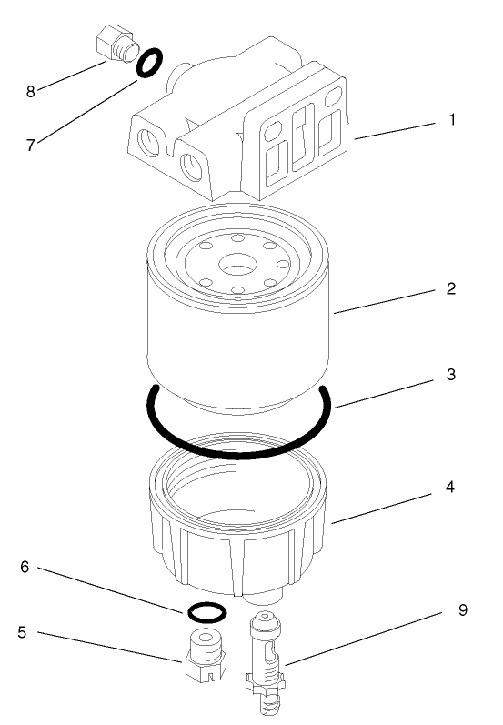 Water and Fuel Filter Assembly No. 98-9305
