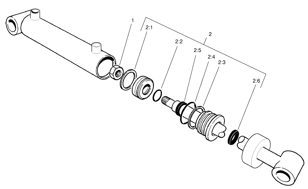 No. 4 and 5 Lift Cylinder Assembly No. 104-5527
