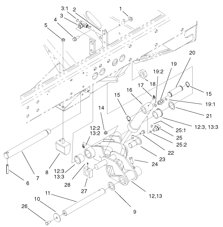 No. 2 and 3 Lift Arm Assembly