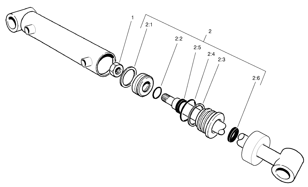 No. 2 and 3 Lift Cylinder Assembly No. 104-5526