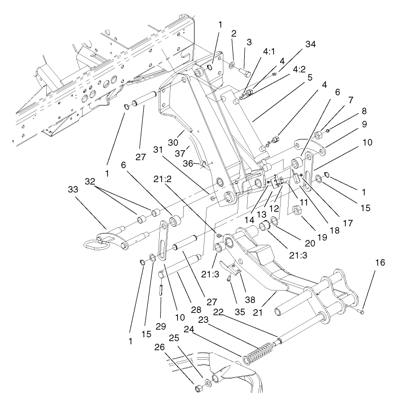 No. 6 and 7 Lift Arm Assembly