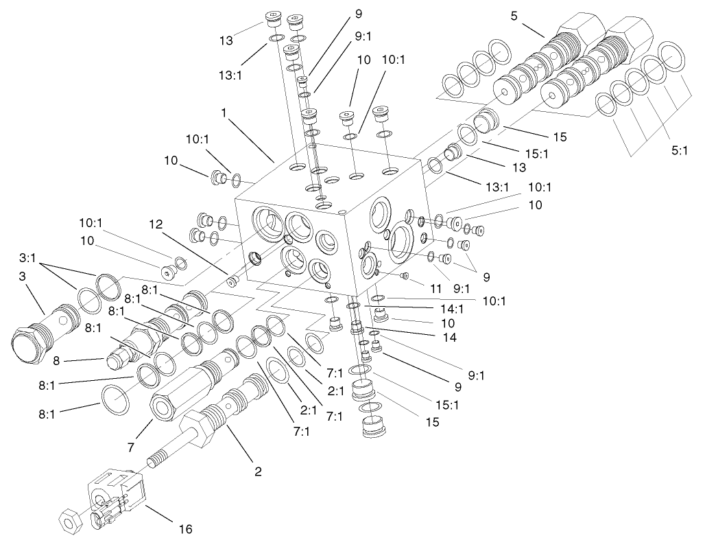 4 Wheel Drive Manifold Assembly No. 104-5496
