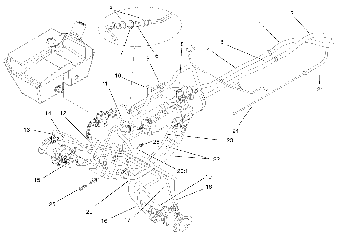 Hydraulic Traction Line Assembly
