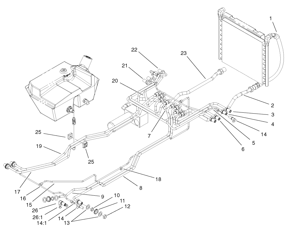 Hydraulic Mow Line Assembly