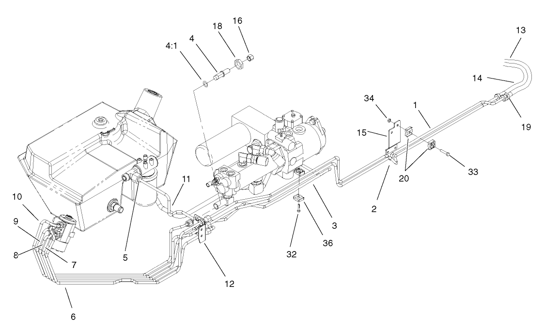 Hydraulic Steering Line Assembly