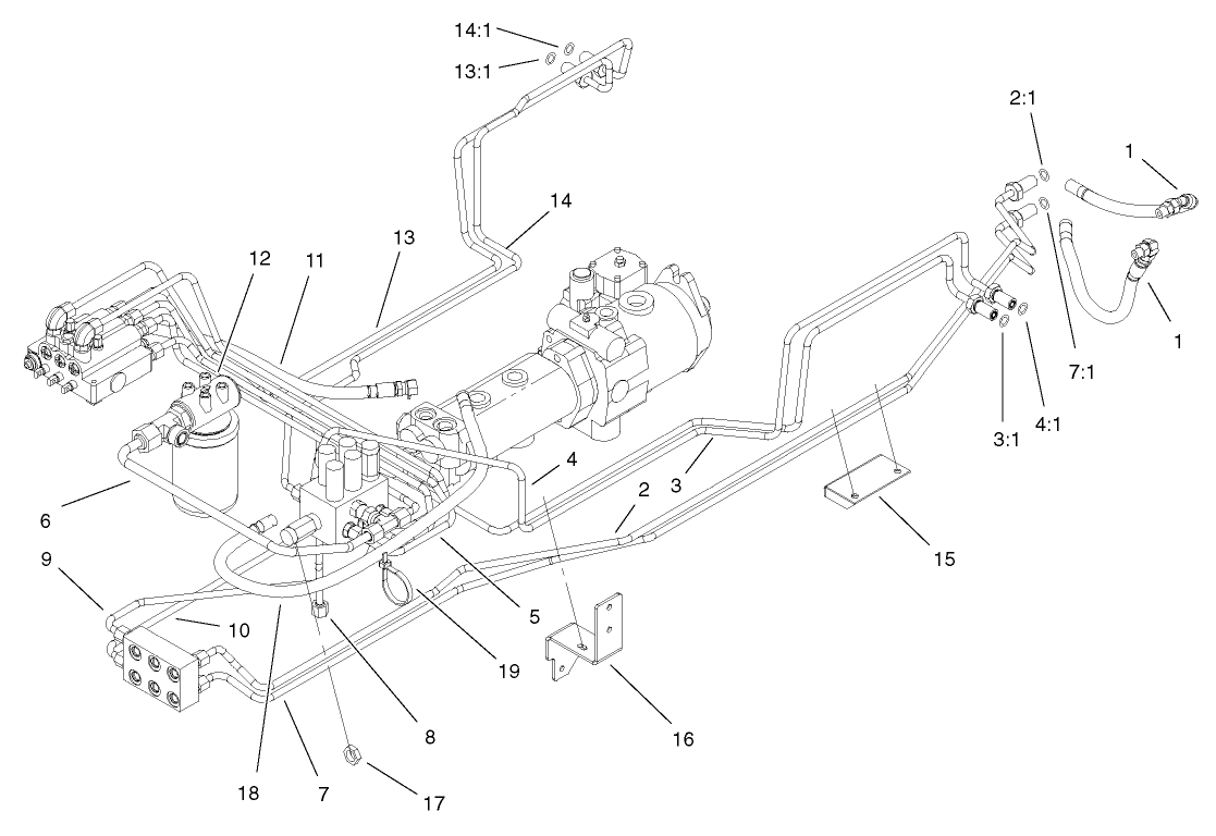 Hydraulic Lift Line Assembly