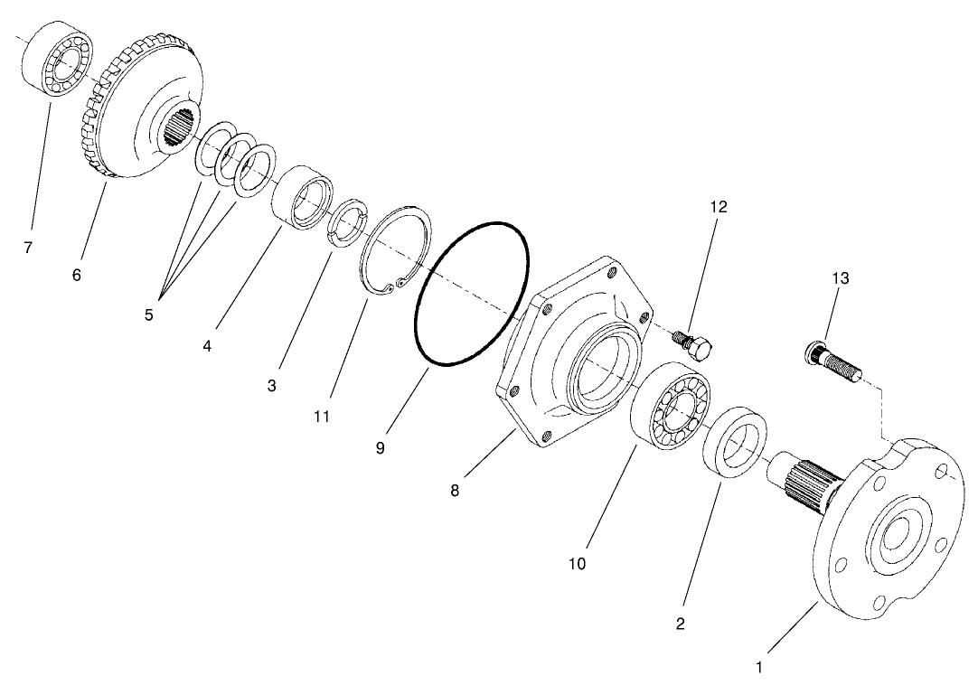 Rear Axle Assembly No. 100-3784 (Continued) Axle Assembly