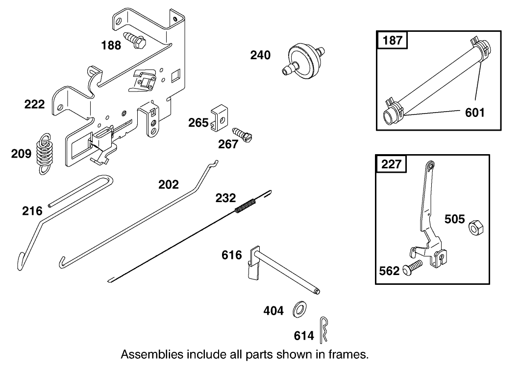 Governor Assembly Engine Briggs and Stratton Model 311777-0151-E1