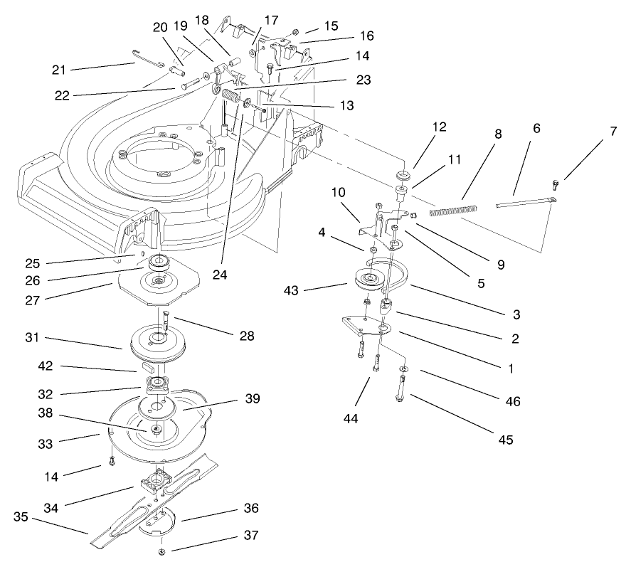 Blade Brake Clutch Assembly