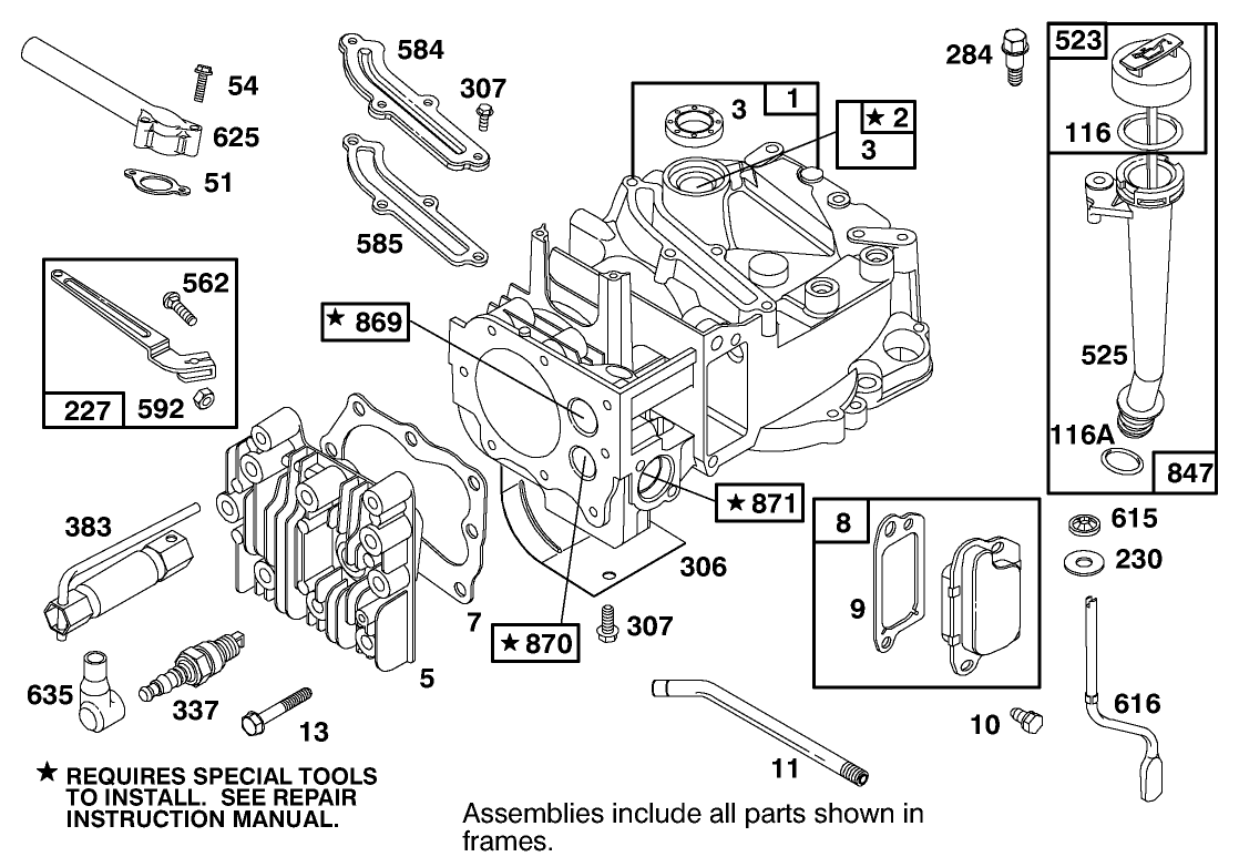 ENGINE BRIGGS & STRATTON MODEL 12H802-1766-E1