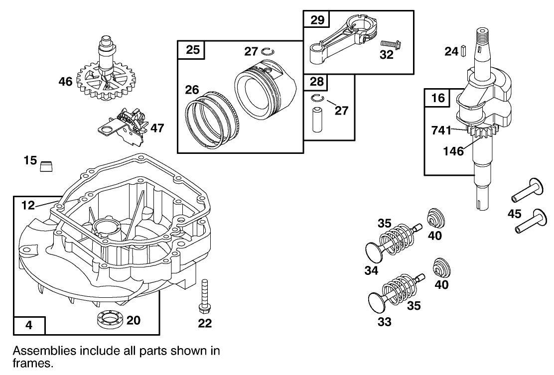ENGINE BRIGGS & STRATTON MODEL 12H802-1766-E1