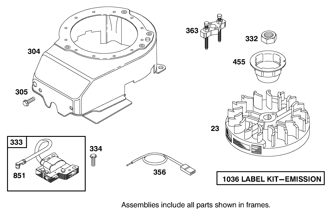 ENGINE BRIGGS & STRATTON MODEL 12H802-1766-E1