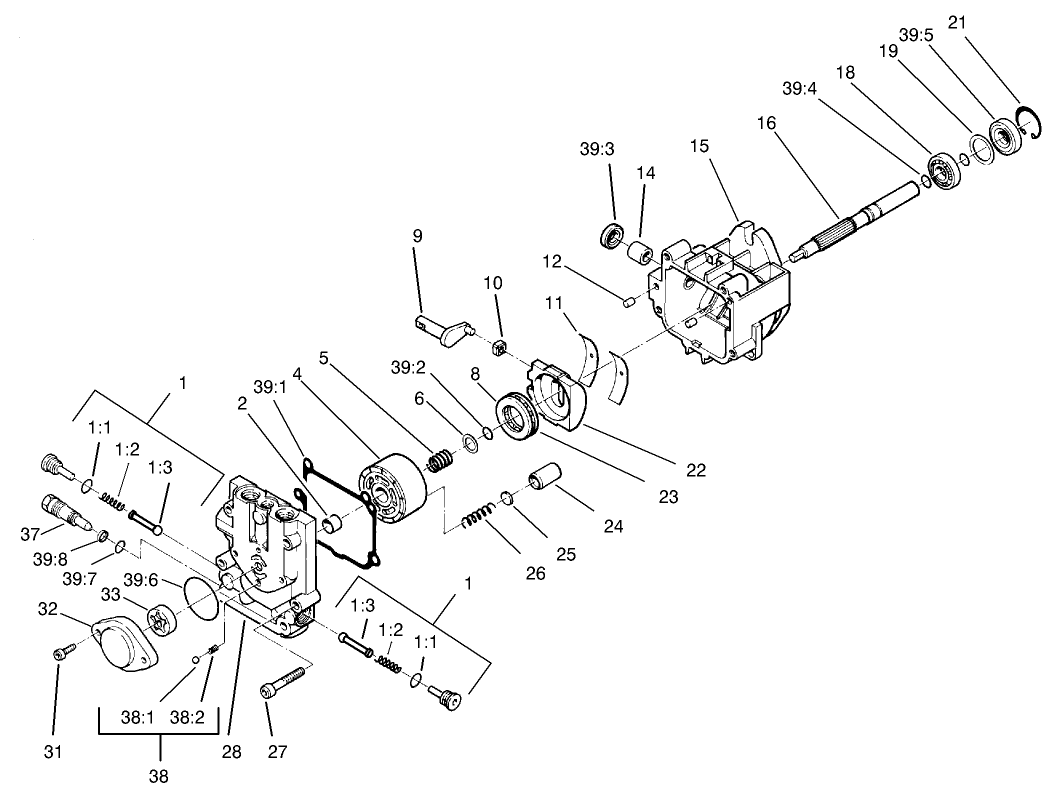 Hydraulic Pump Assembly No. 95-1538