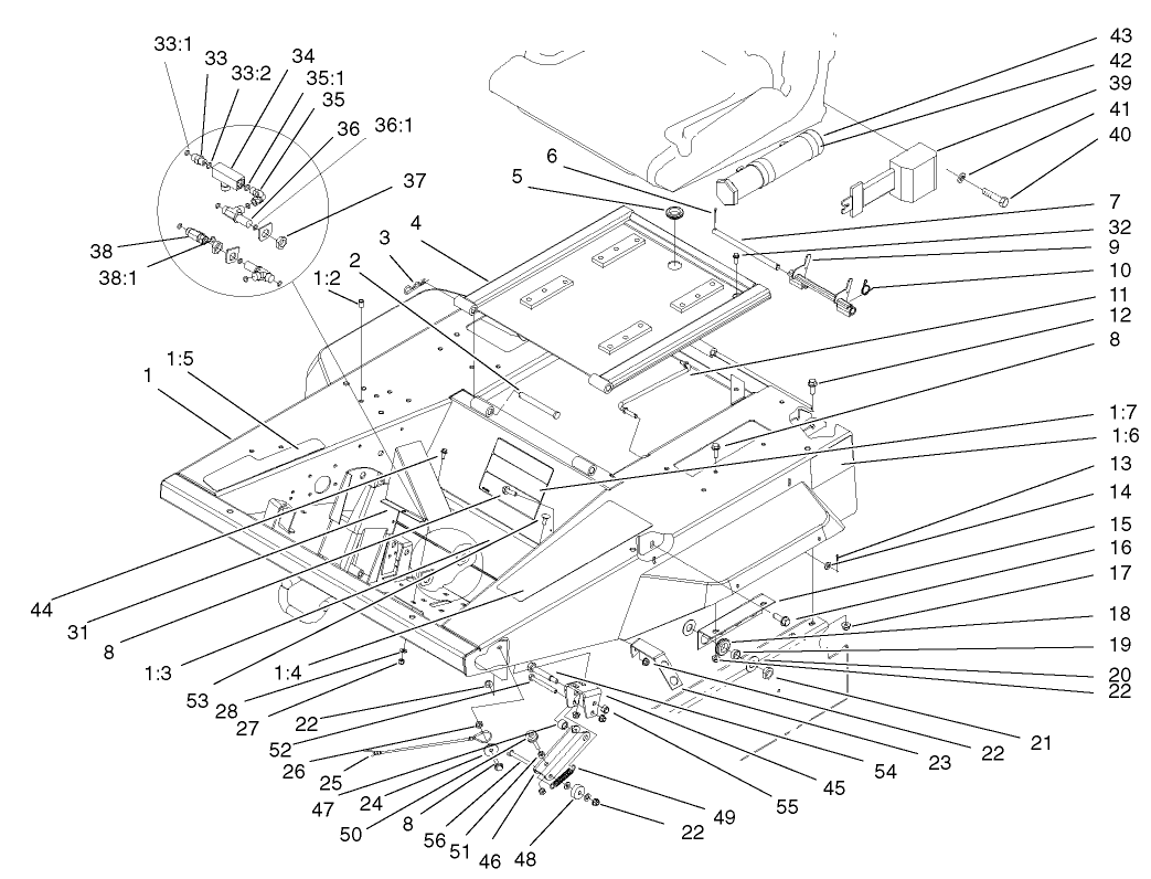 Platform and Seat Base Assembly