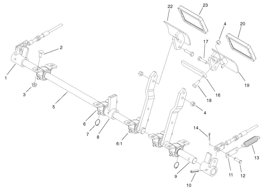 Brake Pedal and Linkage Assembly
