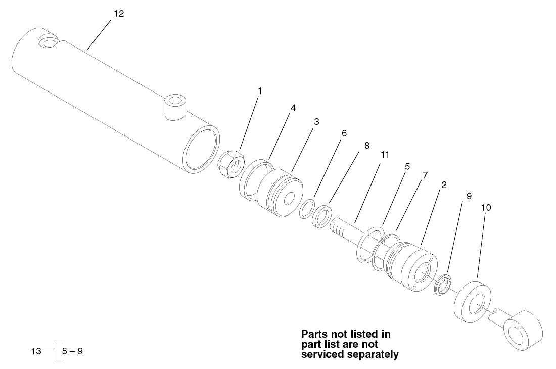 Hydraulic Cylinder Assembly No. 100-3016