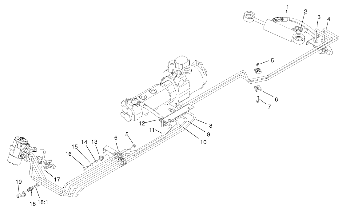 Steering Hydraulic Plumbing Assembly