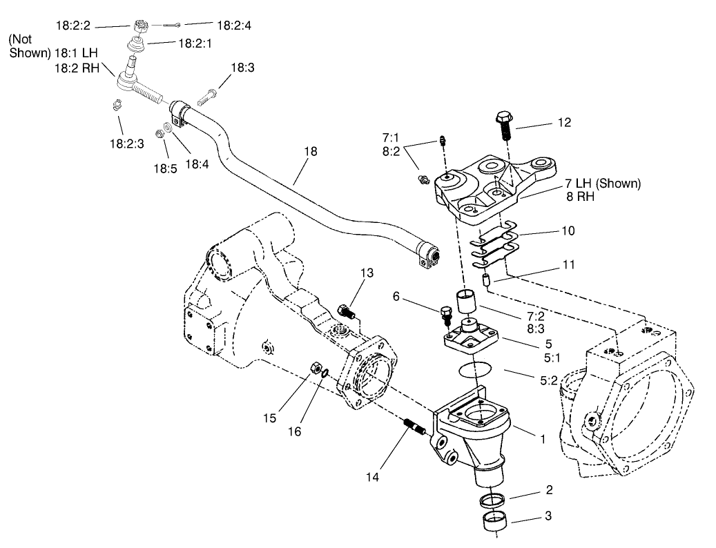 Rear Axle Assembly No. 100-3784 (Continued) Bevel Gear Case Assembly