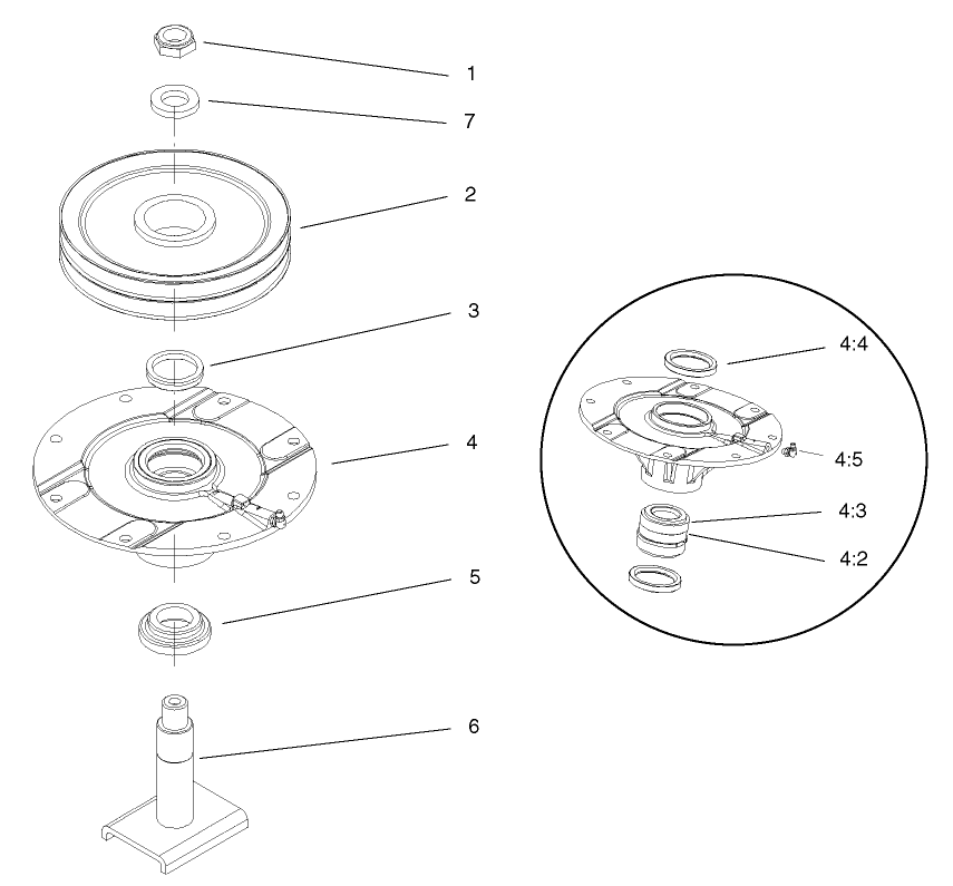 Spindle Assembly No. 104-3530 (Front Deck)