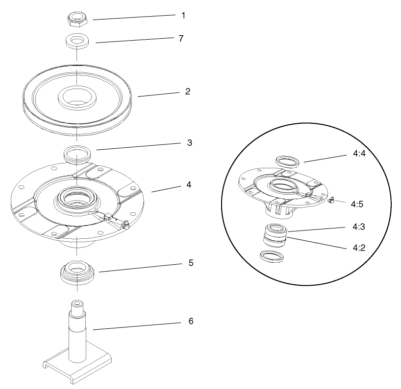Spindle Assembly No. 104-3531 (Front Deck)