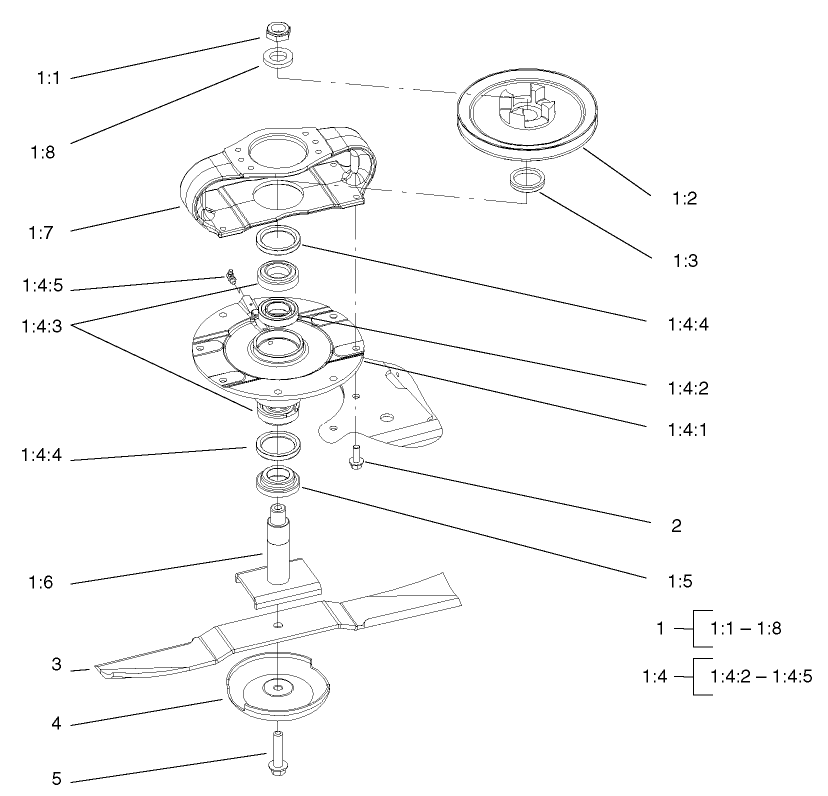Spindle Assembly (Front Deck)