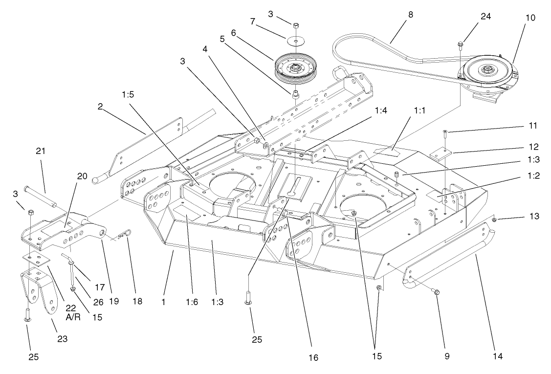 RH Deck, Idler and Skid Assembly